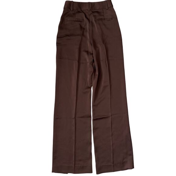 Favorite Daughter Split Decision Silky Trousers in‎ Chocolate Size 2 - Picture 7 of 14